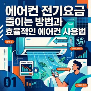 에어컨 전기요금 줄이는 방법과 효율적인 에어컨 사용법