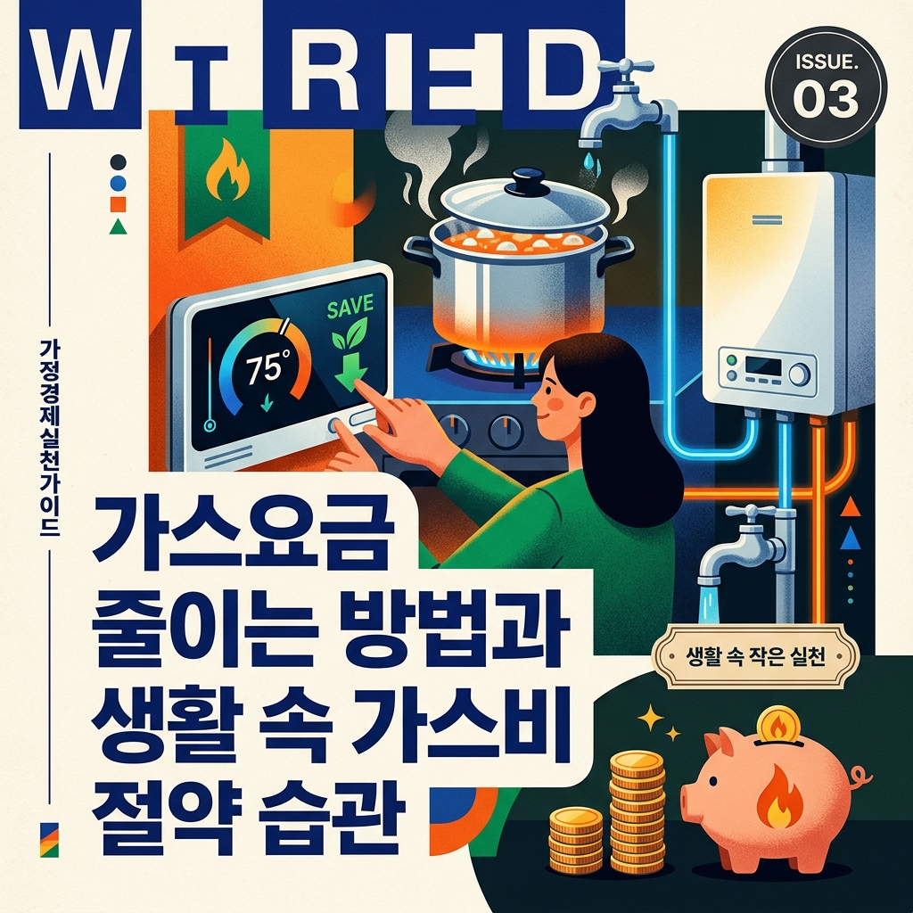 가스요금 줄이는 방법과 생활 속 가스비 절약 습관