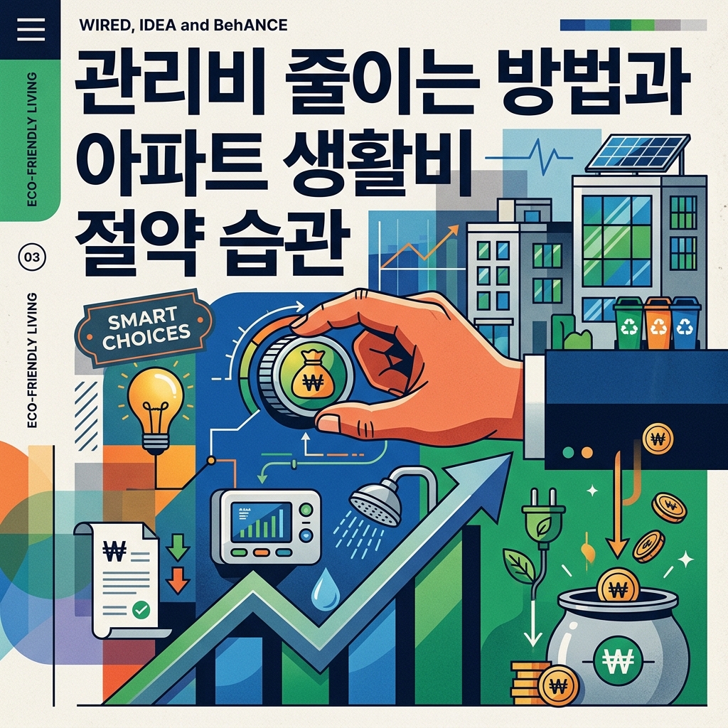 관리비 줄이는 방법과 아파트 생활비 절약 습관