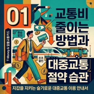 교통비 줄이는 방법과 대중교통 절약 습관