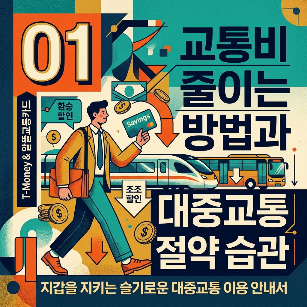 교통비 줄이는 방법과 대중교통 절약 습관