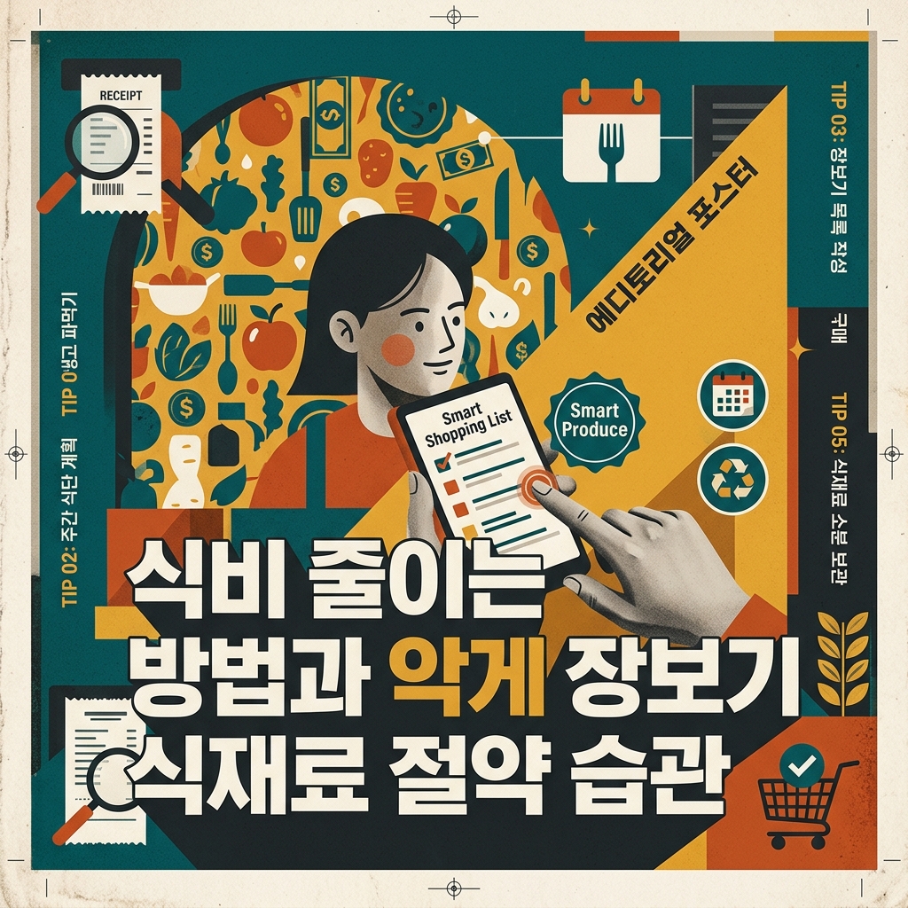 식비 줄이는 방법과 장보기 식재료 절약 습관