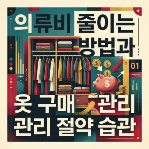 의류비 줄이는 방법과 옷 구매 관리 절약 습관