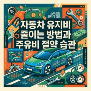 자동차 유지비 줄이는 방법과 주유비 절약 습관