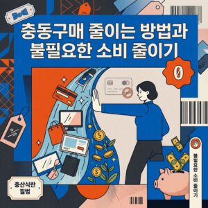 충동구매 줄이는 방법과 불필요한 소비 줄이기