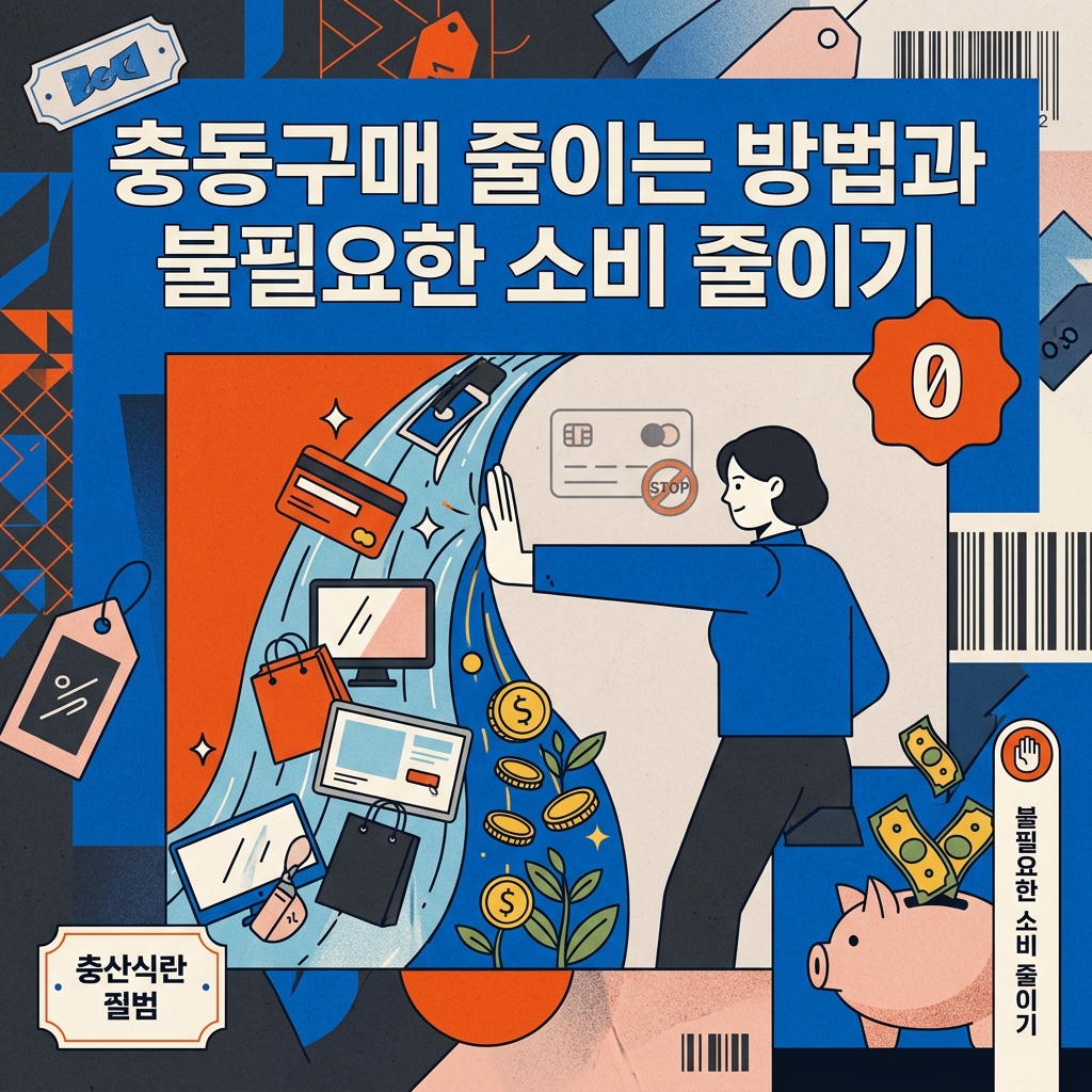 충동구매 줄이는 방법과 불필요한 소비 줄이기